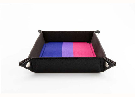 Gamers Guild AZ Fanroll FanRoll: Pride Fold Up Velvet Dice Tray - Bisexual (Pre-Order) GTS