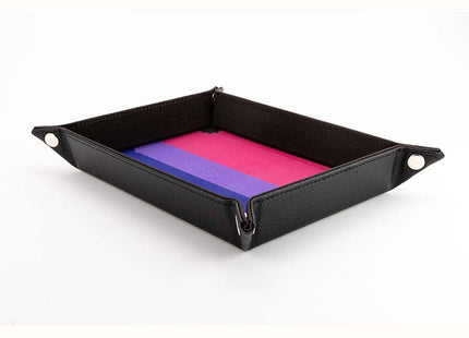 Gamers Guild AZ Fanroll FanRoll: Pride Fold Up Velvet Dice Tray - Bisexual (Pre-Order) GTS