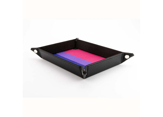 Gamers Guild AZ Fanroll FanRoll: Pride Fold Up Velvet Dice Tray - Bisexual (Pre-Order) GTS