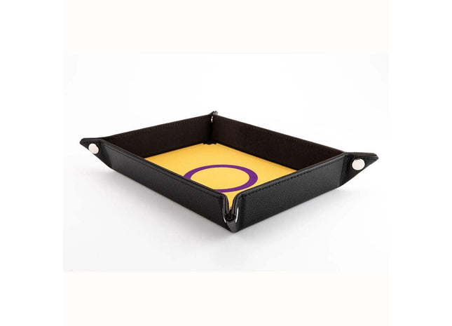 Gamers Guild AZ Fanroll FanRoll: Pride Fold Up Velvet Dice Tray - Intersex (Pre-Order) GTS