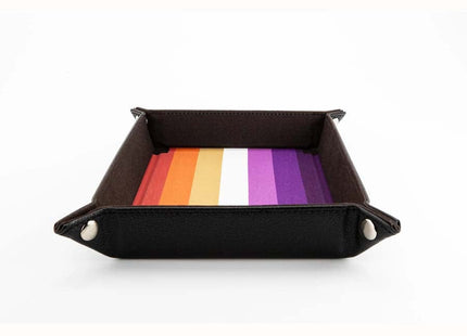 Gamers Guild AZ Fanroll FanRoll: Pride Fold Up Velvet Dice Tray - Lesbian (Pre-Order) GTS