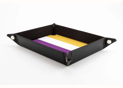 Gamers Guild AZ Fanroll FanRoll: Pride Fold Up Velvet Dice Tray - Nonbinary (Pre-Order) GTS