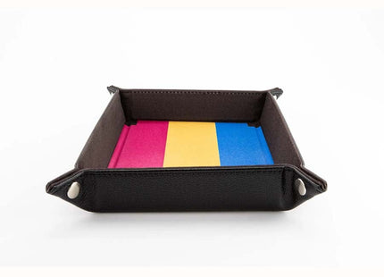 Gamers Guild AZ Fanroll FanRoll: Pride Fold Up Velvet Dice Tray - Pansexual (Pre-Order) GTS