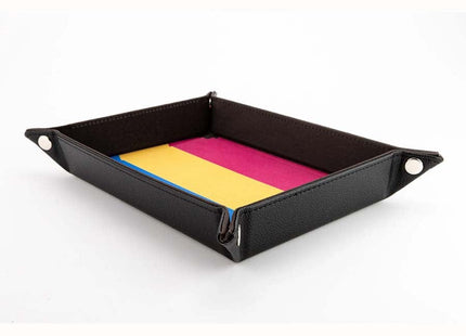 Gamers Guild AZ Fanroll FanRoll: Pride Fold Up Velvet Dice Tray - Pansexual (Pre-Order) GTS
