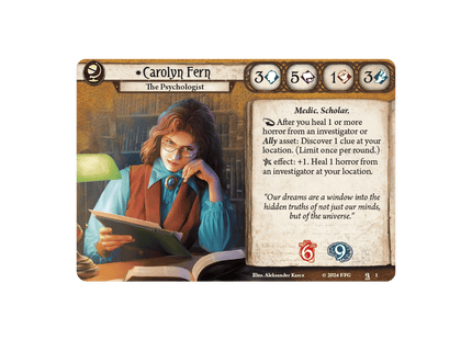 Gamers Guild AZ Fantasy Flight Games Arkham Horror: The Card Game - Carolyn Fern Investigator Deck (Pre-Order) Asmodee