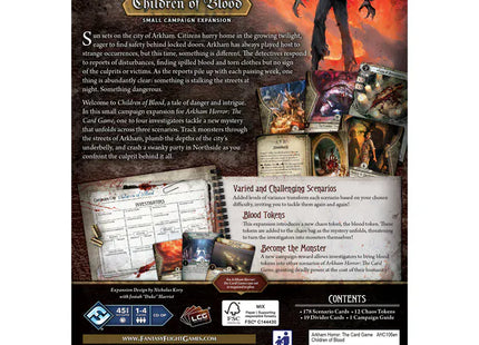 Gamers Guild AZ Fantasy Flight Games Arkham Horror: The Card Game – Children of Blood Small Campaign Expansion (Pre-Order) Asmodee