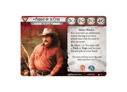Gamers Guild AZ Fantasy Flight Games Arkham Horror: The Card Game - Miguel de la Cruz Investigator Deck (Pre-Order) Asmodee