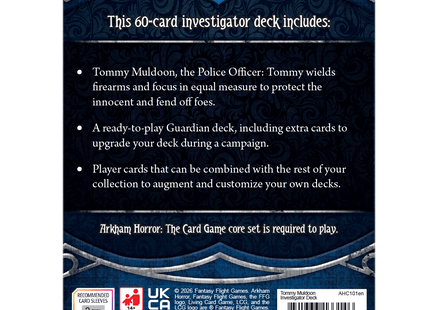Gamers Guild AZ Fantasy Flight Games Arkham Horror: The Card Game - Tommy Muldoon Investigator Deck (Pre-Order) Asmodee