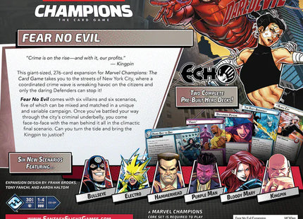 Gamers Guild AZ Fantasy Flight Games Marvel Champions LCG: Fear No Evil Expansion (Pre-Order) Asmodee
