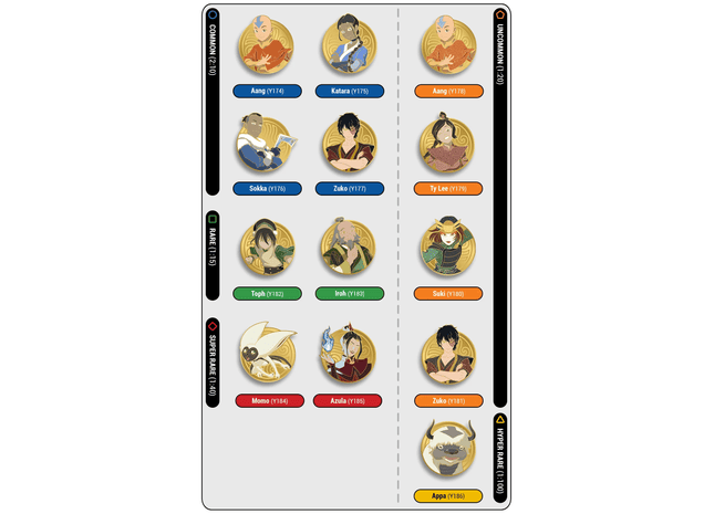 Gamers Guild AZ Figpin FiGPiN Mystery Minis: Avatar the Last Airbender - Series 1 (Pre-Order) AGD