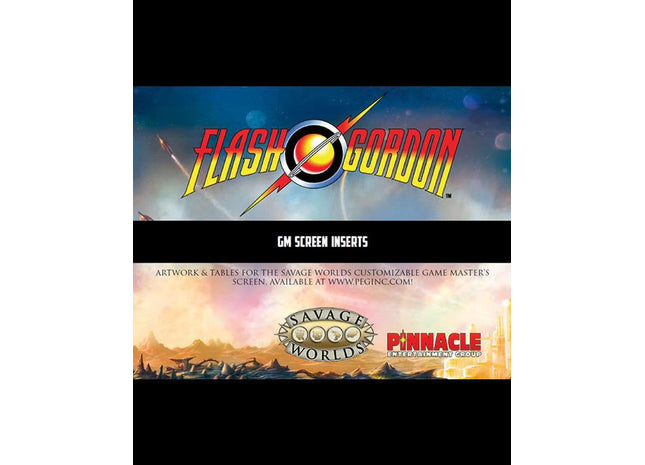 Gamers Guild AZ Flash Gordon Flash Gordon Savage Worlds RPG GM Screen Studio 2