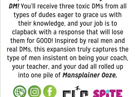 Gamers Guild AZ Flying Leap Games How to Lose a Guy in One DM: Mansplainer Ooze Expansion (Pre-Order) Quartermaster Direct