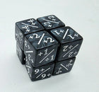 Gamers Guild AZ Foam Brain Games +1/+1 Pearl Black Dice Counters with White Foam Brain Games