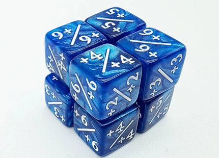 Gamers Guild AZ Foam Brain Games +1/+1 Pearl Blue Dice Counters Foam Brain Games