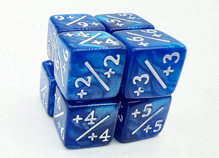 Gamers Guild AZ Foam Brain Games +1/+1 Pearl Blue Dice Counters Foam Brain Games