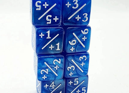 Gamers Guild AZ Foam Brain Games +1/+1 Pearl Blue Dice Counters Foam Brain Games