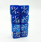 Gamers Guild AZ Foam Brain Games +1/+1 Pearl Blue Dice Counters Foam Brain Games
