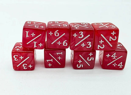 Gamers Guild AZ Foam Brain Games +1/+1 Pearl Red Dice Counters Foam Brain Games