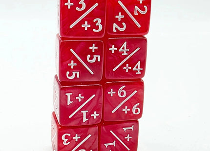 Gamers Guild AZ Foam Brain Games +1/+1 Pearl Red Dice Counters Foam Brain Games