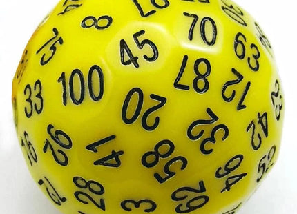 Gamers Guild AZ Foam Brain Games 45mm D100 - Yellow Foam Brain Games