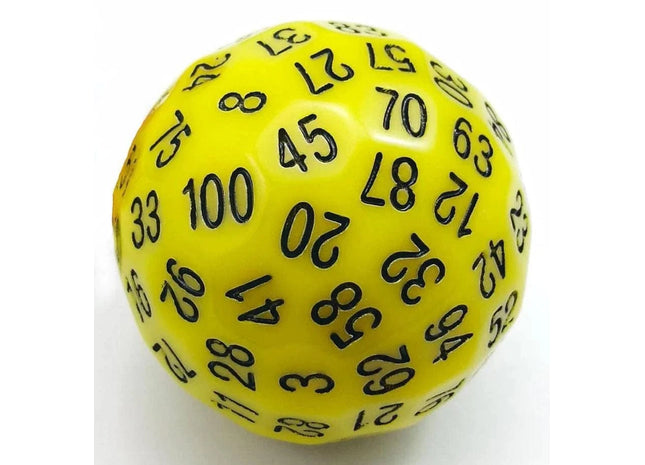 Gamers Guild AZ Foam Brain Games 45mm D100 - Yellow Foam Brain Games