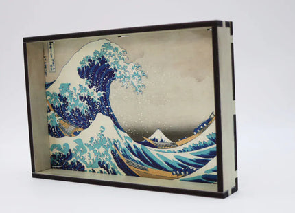 Gamers Guild AZ Foam Brain Games Chromatic Dice Tray - Great Wave off Kanagawa Foam Brain Games