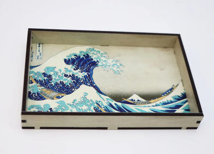 Gamers Guild AZ Foam Brain Games Chromatic Dice Tray - Great Wave off Kanagawa Foam Brain Games