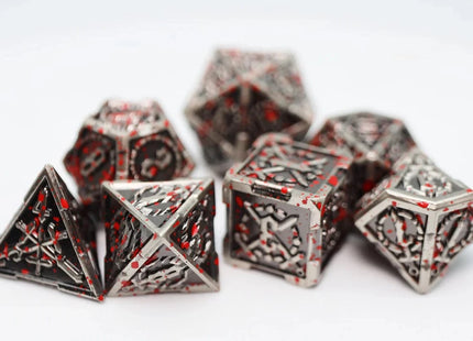 Gamers Guild AZ Foam Brain Games Crossed Swords: Vampiric Sword - Metal RPG Dice Set Foam Brain Games