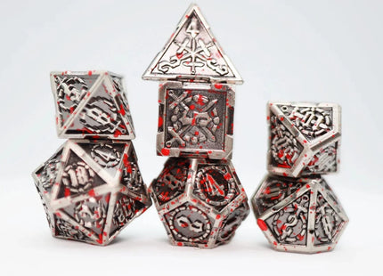 Gamers Guild AZ Foam Brain Games Crossed Swords: Vampiric Sword - Metal RPG Dice Set Foam Brain Games