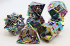 Gamers Guild AZ Foam Brain Games Dice 51: Holographic Projection - Metal RPG Dice Set Foam Brain Games