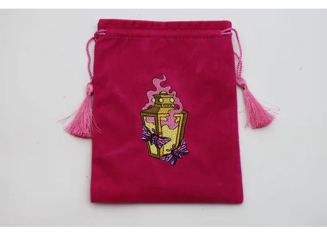 Gamers Guild AZ Foam Brain Games Dice Bag - Moonlit Lantern Pink Foam Brain Games