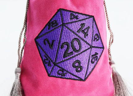 Gamers Guild AZ Foam Brain Games Dice Bag - Purple D20 Foam Brain Games