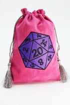 Gamers Guild AZ Foam Brain Games Dice Bag - Purple D20 Foam Brain Games
