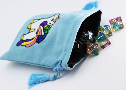 Gamers Guild AZ Foam Brain Games Dice Bag - Sparkles the Unicorn Foam Brain Games