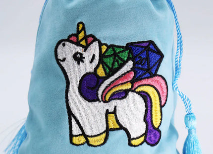 Gamers Guild AZ Foam Brain Games Dice Bag - Sparkles the Unicorn Foam Brain Games