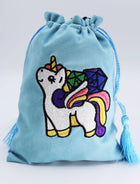 Gamers Guild AZ Foam Brain Games Dice Bag - Sparkles the Unicorn Foam Brain Games