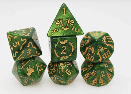 Gamers Guild AZ Foam Brain Games Drake's Flight: Growth RPG Dice Set Foam Brain Games