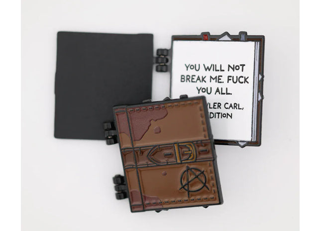 Gamers Guild AZ Foam Brain Games Dungeon Crawler Carl: Dungeon Anarchist's Cookbook Enamel Pin Foam Brain Games