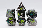 Gamers Guild AZ Foam Brain Games Metallic Bouquet: Dark Green Hellebore - Metal RPG Dice Set Foam Brain Games