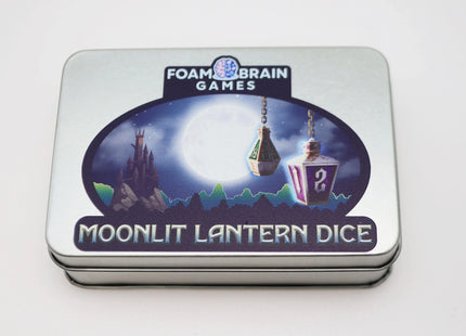 Gamers Guild AZ Foam Brain Games Moonlit Lantern: Blood Splatter - Metal RPG Dice Set Foam Brain Games