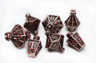Gamers Guild AZ Foam Brain Games Moonlit Lantern: Blood Splatter - Metal RPG Dice Set Foam Brain Games
