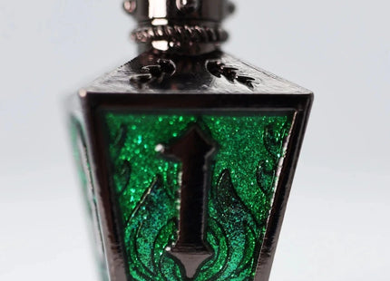 Gamers Guild AZ Foam Brain Games Moonlit Lantern: Midnight Acidfire - Metal RPG Dice Set Foam Brain Games