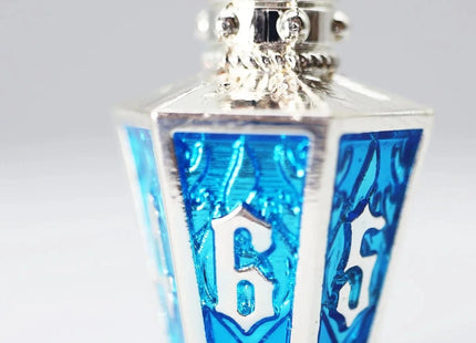 Gamers Guild AZ Foam Brain Games Moonlit Lantern: Silvered Frostfire - Metal RPG Dice Set Foam Brain Games