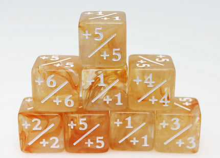 Gamers Guild AZ Foam Brain Games Orange & White +1/+1 Magic Counters Foam Brain Games