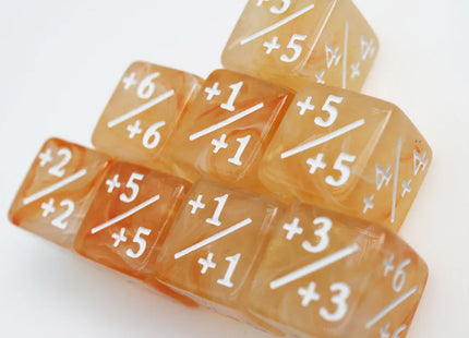 Gamers Guild AZ Foam Brain Games Orange & White +1/+1 Magic Counters Foam Brain Games