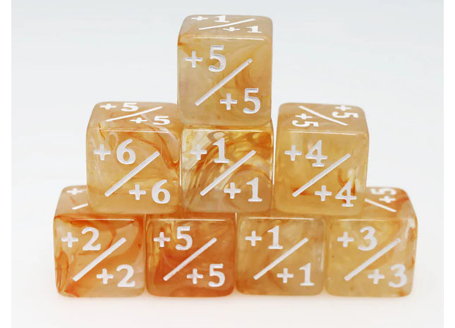 Gamers Guild AZ Foam Brain Games Orange & White +1/+1 Magic Counters Foam Brain Games