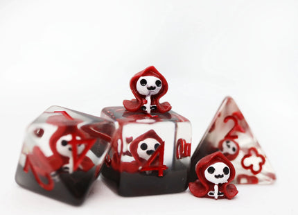 Gamers Guild AZ Foam Brain Games Red Reaper RPG Dice Set Foam Brain Games