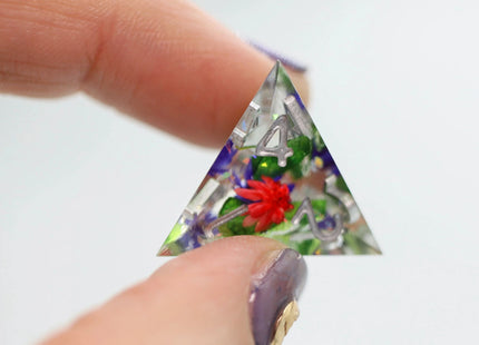 Gamers Guild AZ Foam Brain Games Sharp Edge Resin RPG Dice Set - Harmonious Buds Foam Brain Games