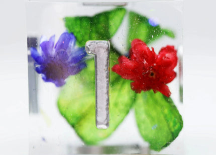 Gamers Guild AZ Foam Brain Games Sharp Edge Resin RPG Dice Set - Harmonious Buds Foam Brain Games