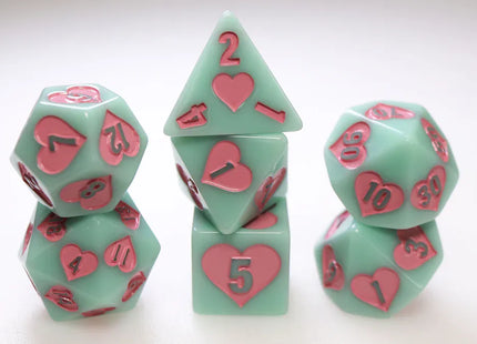 Gamers Guild AZ Foam Brain Games Sweet Love RPG Dice Set Foam Brain Games